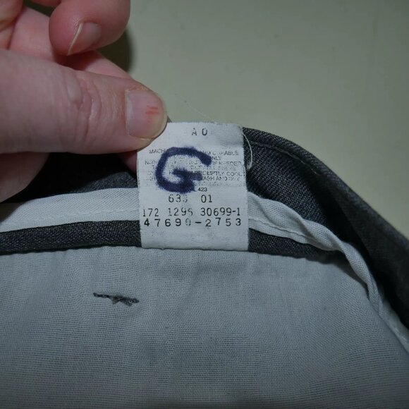 Levi's VTG Action Slacks Flat Front Sta-Prest Pants Polyester Gray Men's Sz 38x3 - Picture 9 of 11